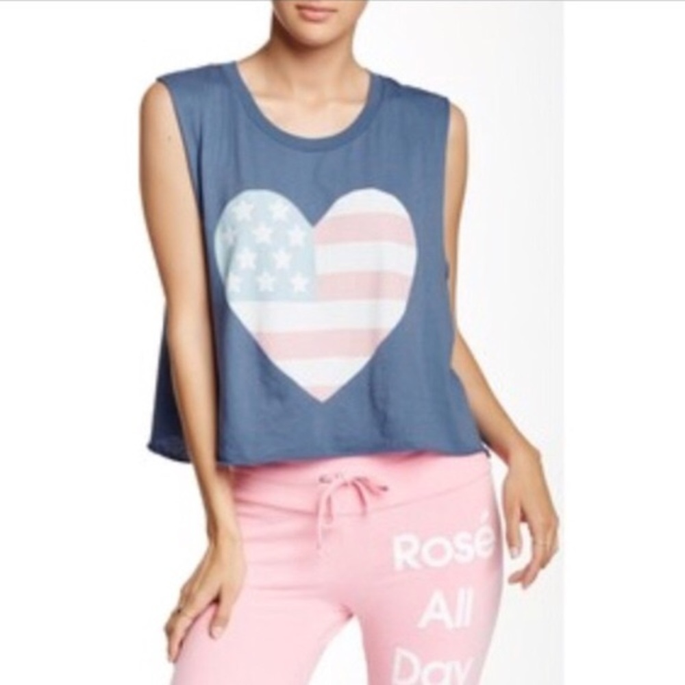 WILDFOX heart muscle tee L